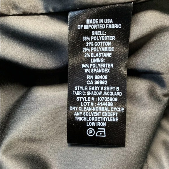 Theory Easy V Shadow Jacquard Shift Dress 10 NWT - Picture 4 of 5